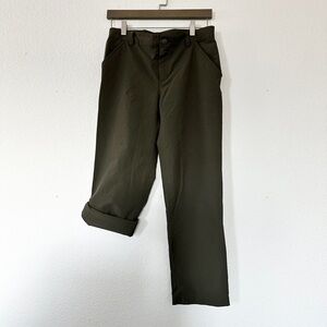 The North Face Girl's L (14/16) PARKER Pant Green Hiking Outdoors Lightweight